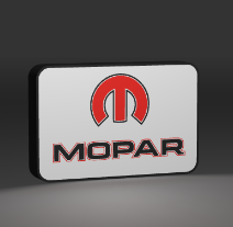 MOPAR BOX LED light box – custom 3D printed – Lit Layer Creations